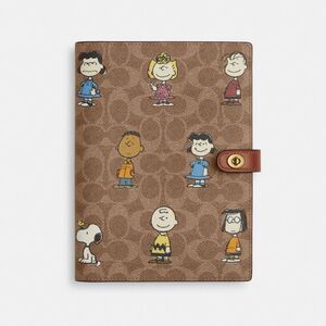 Coach X Peanuts Notebook In Signature Canvas